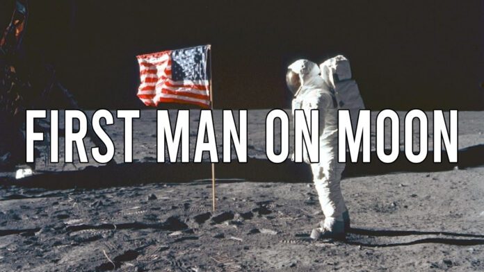 First man on moon